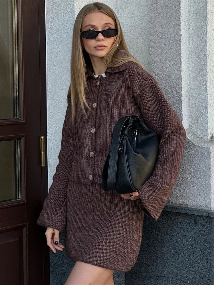 Kelly - Casual knitted two piece set