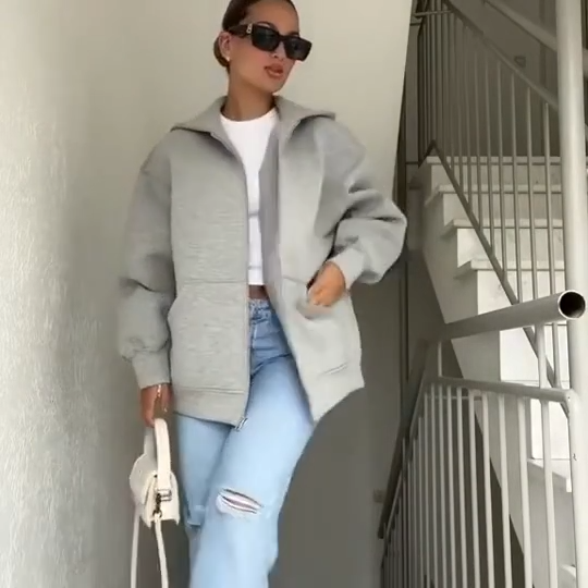 Sadie - Oversized hoodie jacket