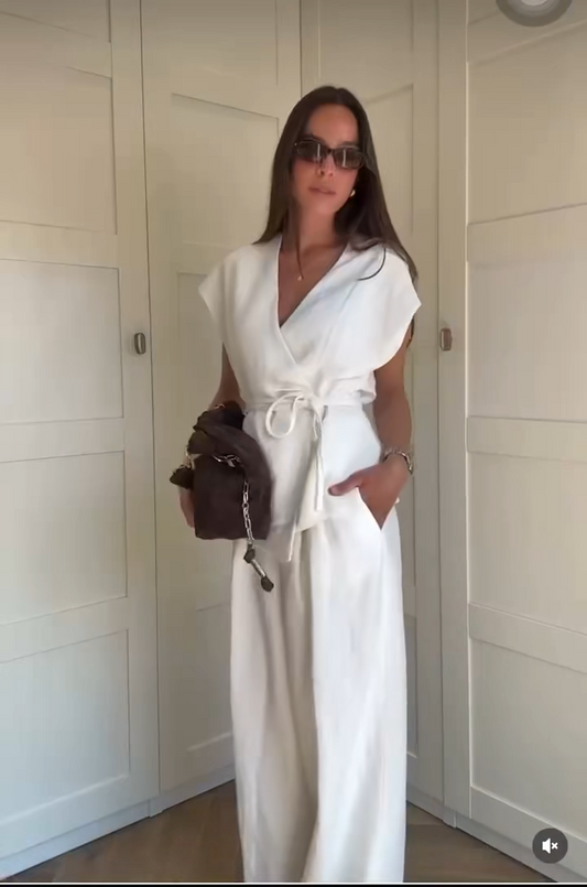 Catherine - Vest and pants two piece set