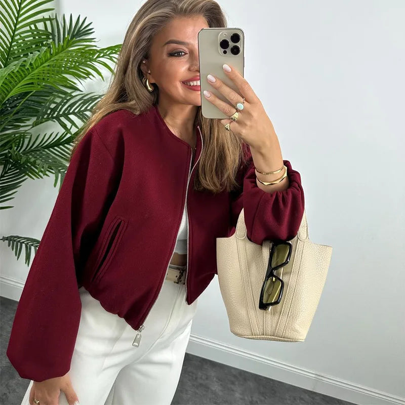 Amina - Casual bomber style jacket