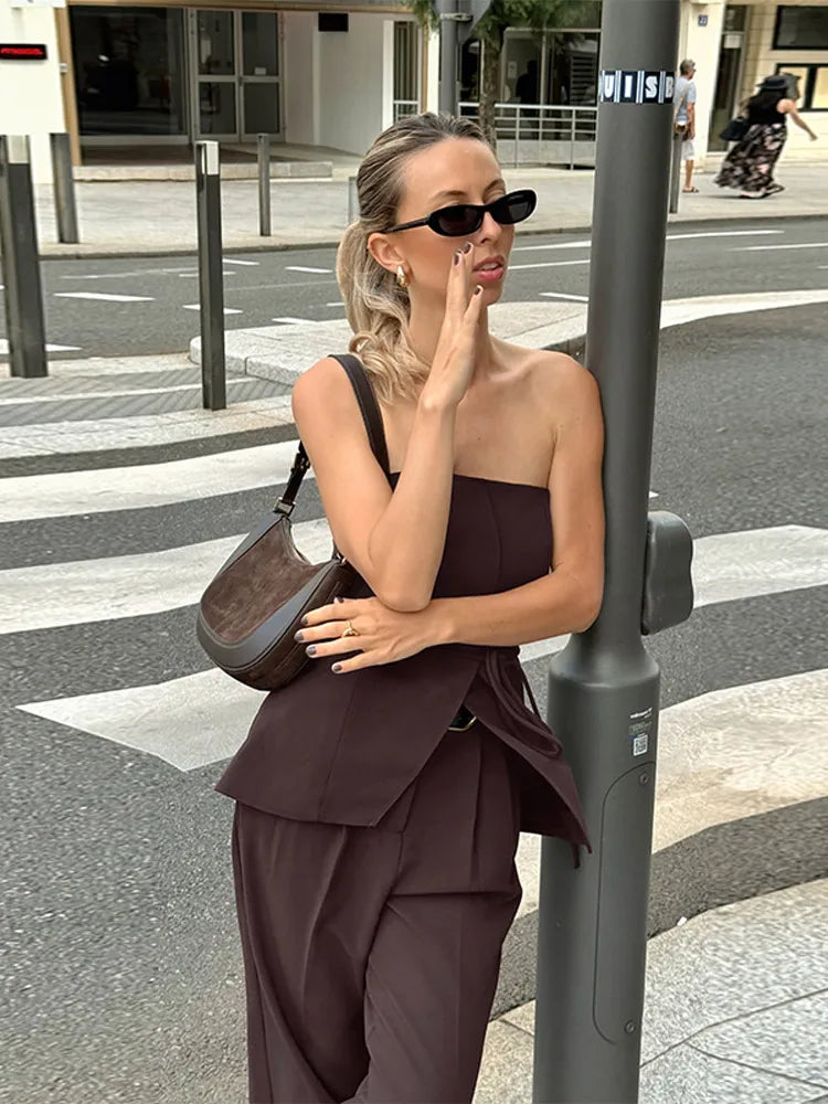Henly - Strapless two piece set
