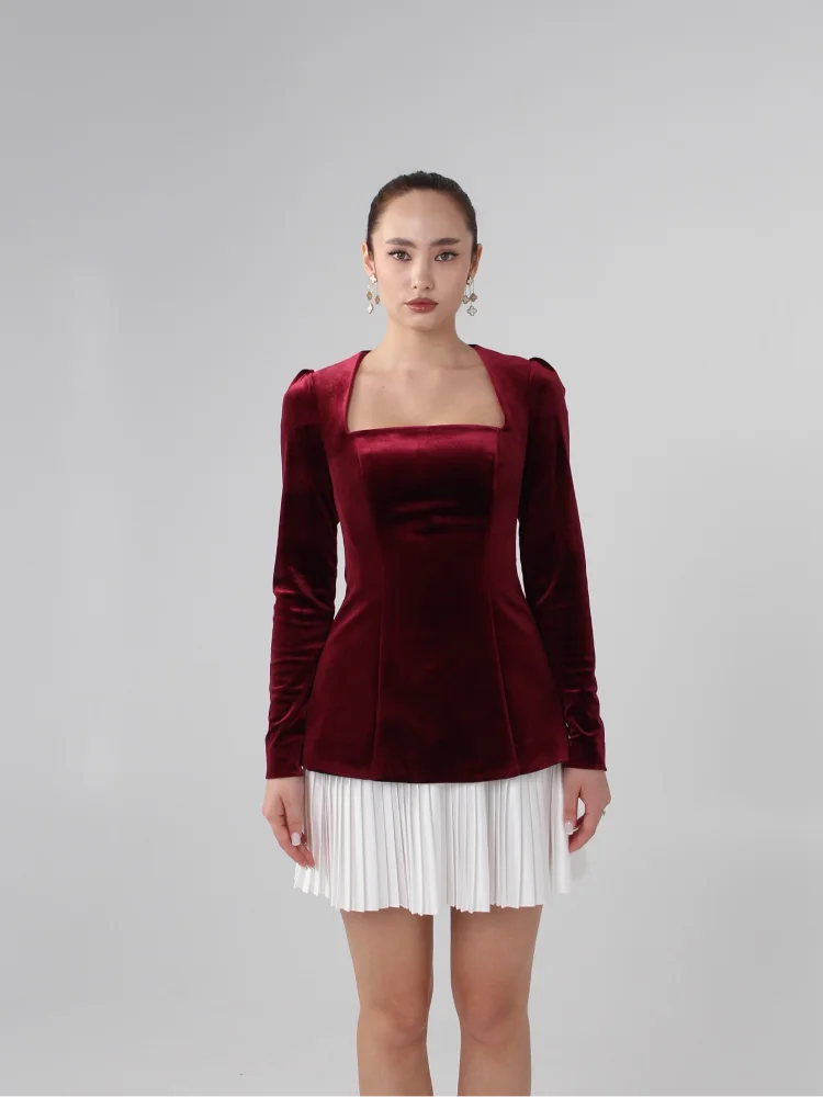 Nimah - Elegant pleated mini dress