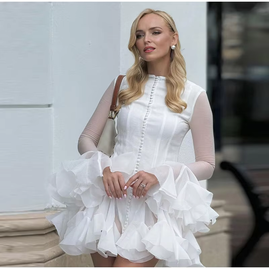 Melania - Elegant ruffled dress