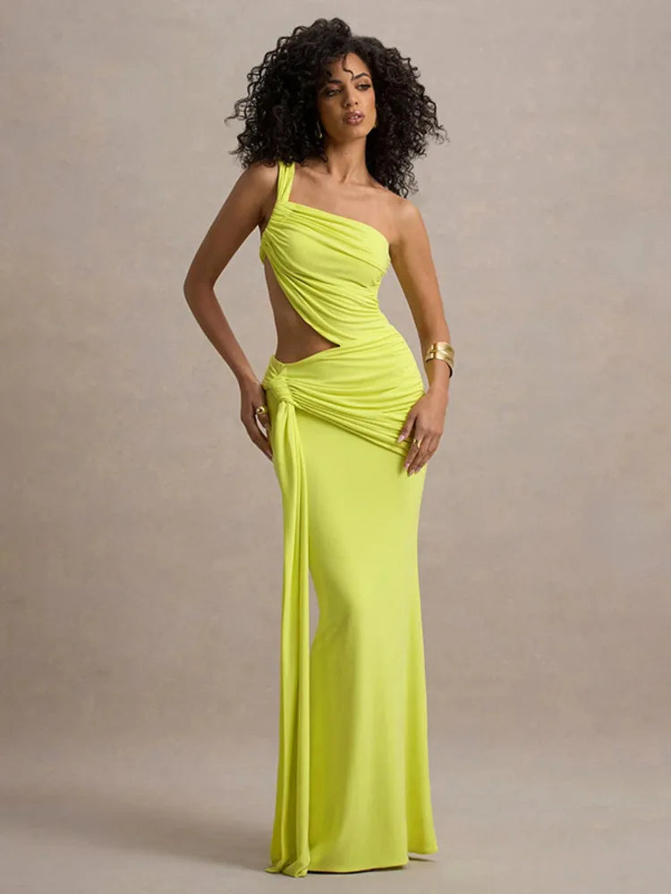 Mireia - One shoulder cut out dress