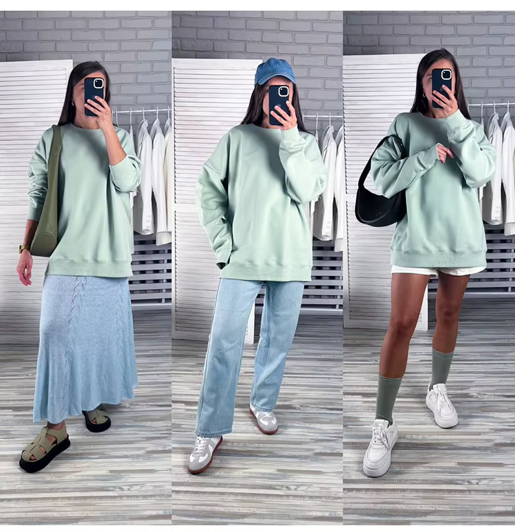 Emily - Premium cotton casual pullover