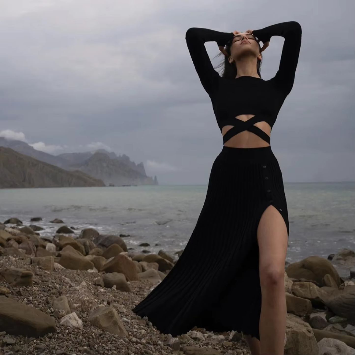 Frederika - Fine knitted two piece set