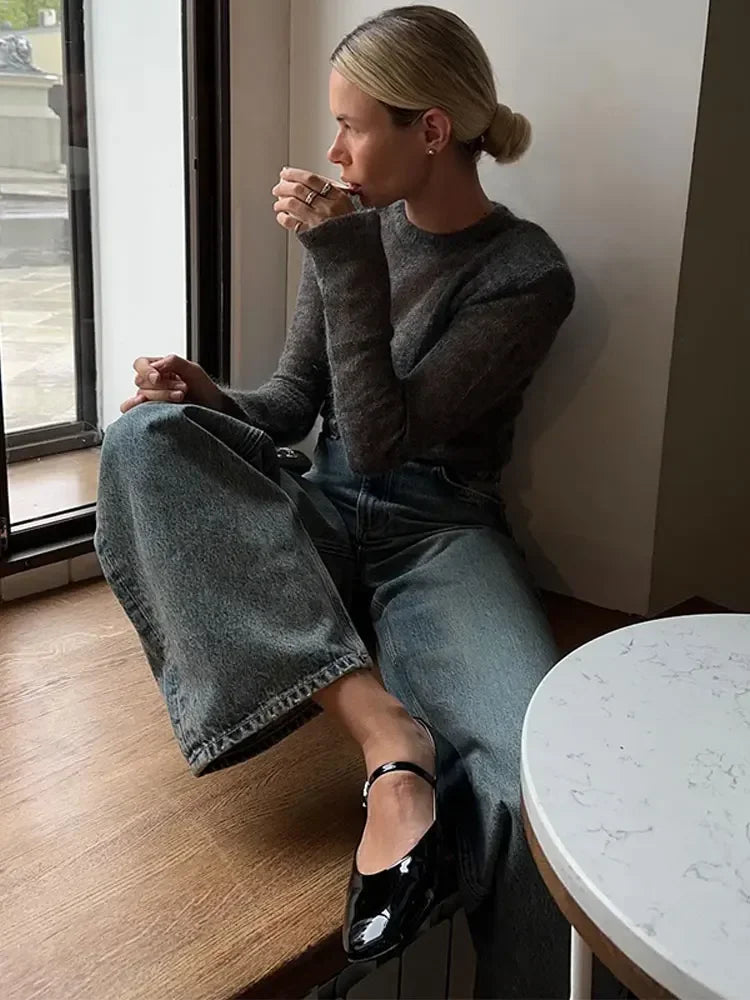 Leena - Fine knitted sheer top