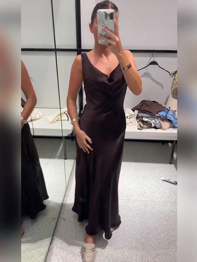 Taylor - Satin silk dress