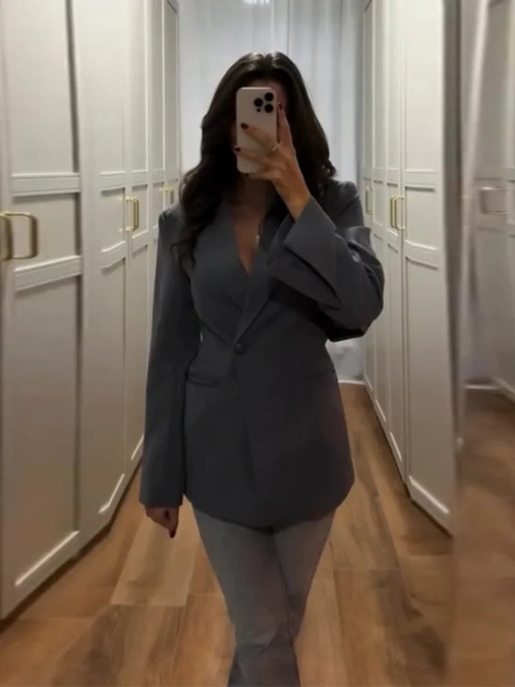 Izzy - Single button blazer jacket