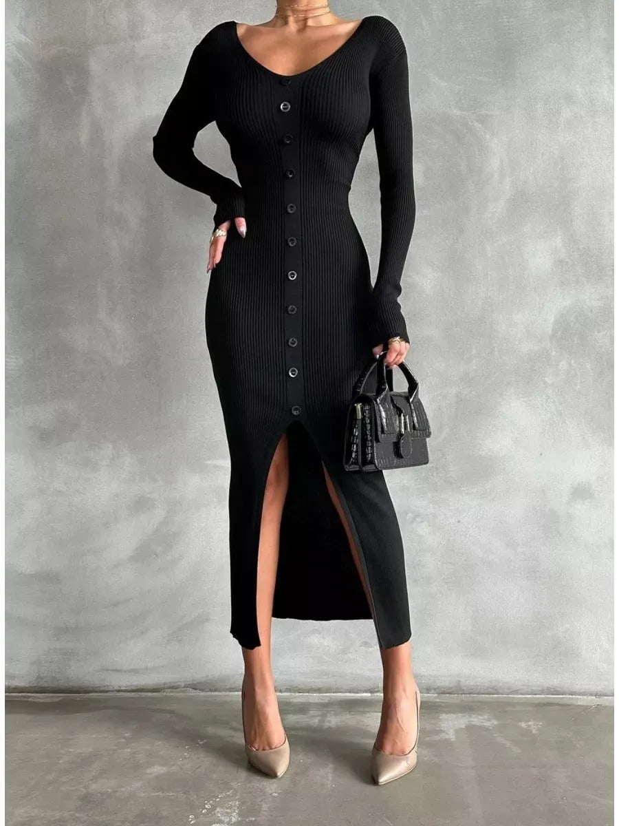 Zayna - Rib knit dress