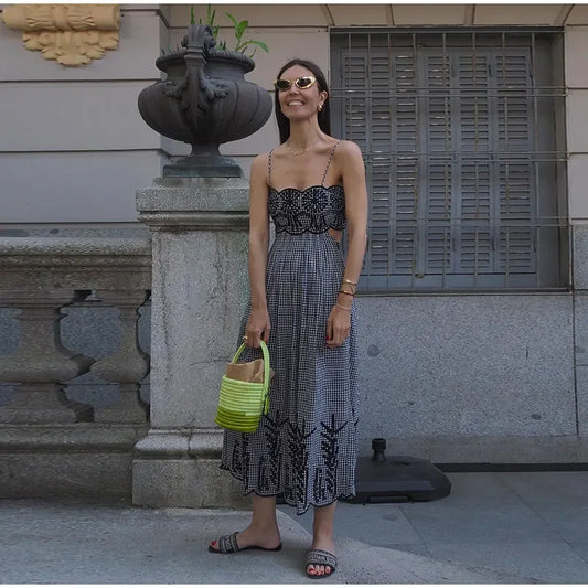 Harna - Plaid print holiday dress