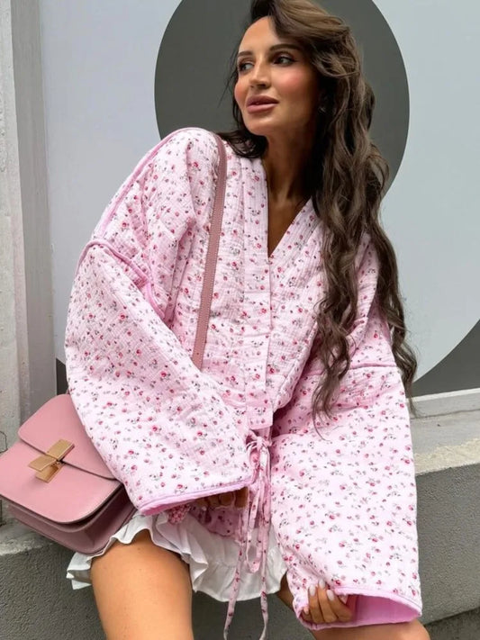 Amalia - Floral quilted jacket