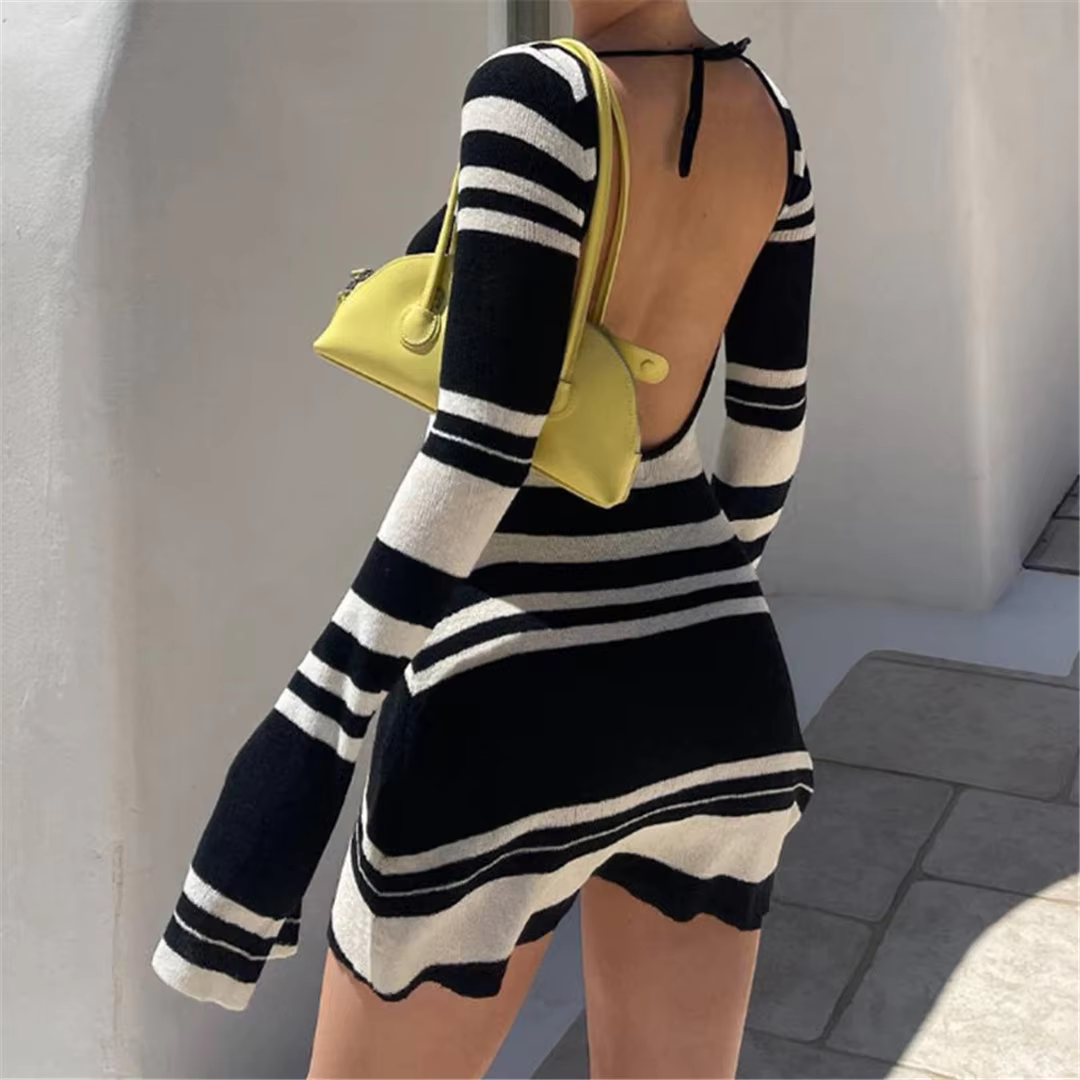 Lyra - Striped mini dress