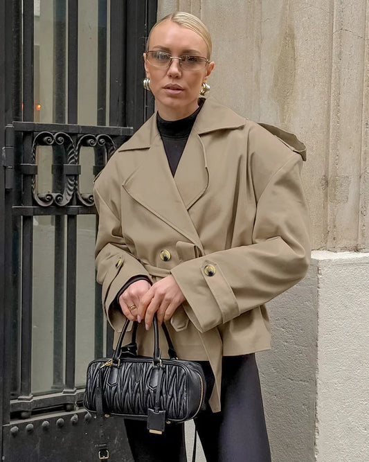 Emma - Cropped trenchcoat