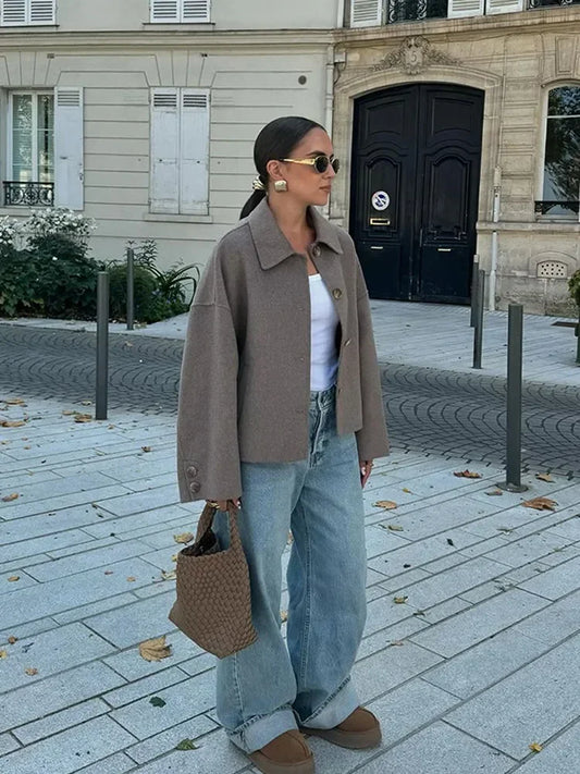 Livia - Boxy button jacket