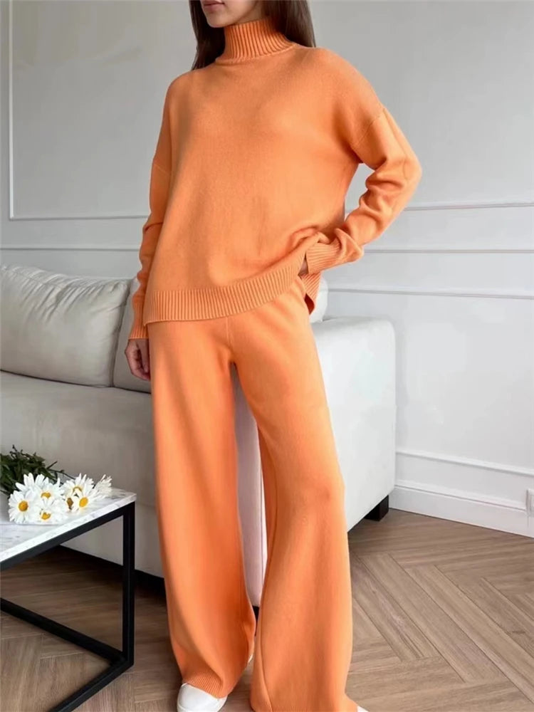 Kristin - Knitted casual two piece set
