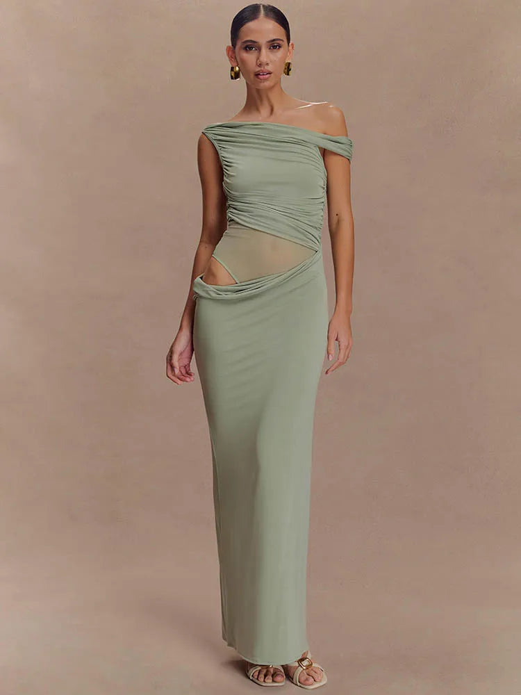 Callen - Figure hugging off shoulder dress