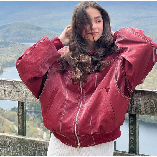 Milena - Short biker style jacket