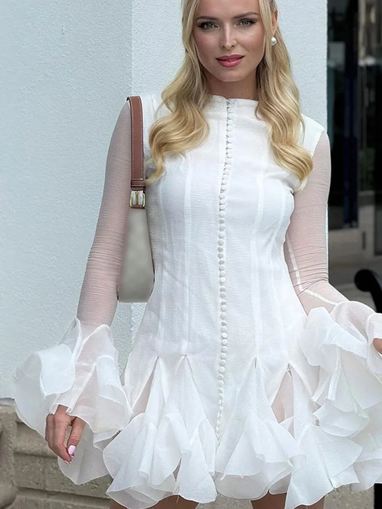 Melania - Elegant ruffled dress
