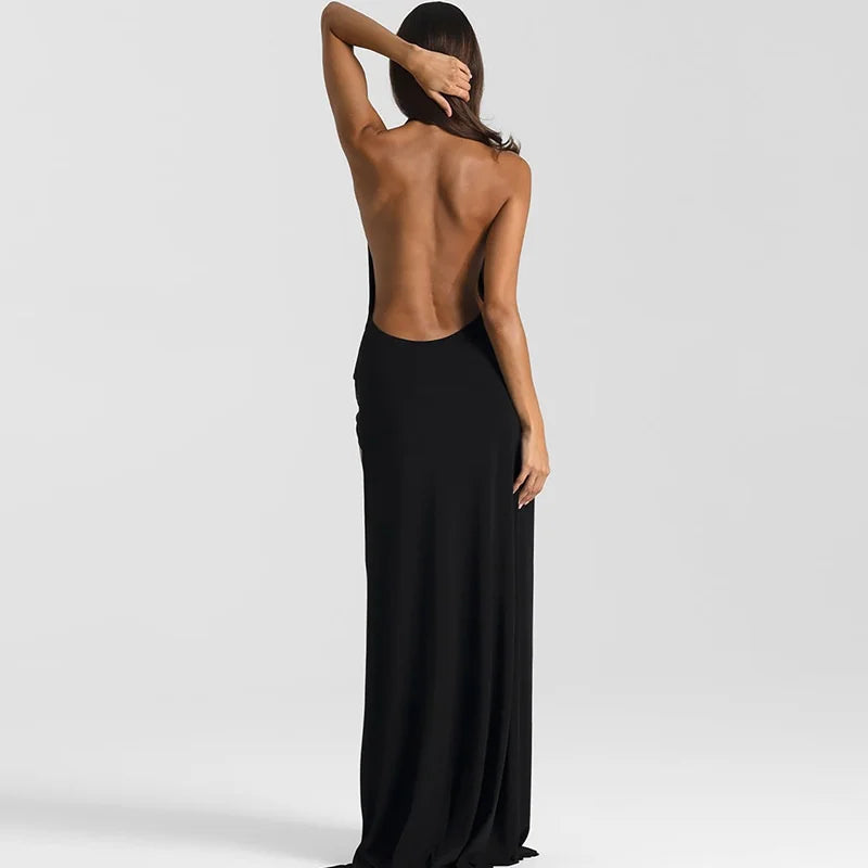 Elsie - Open back sleek dress