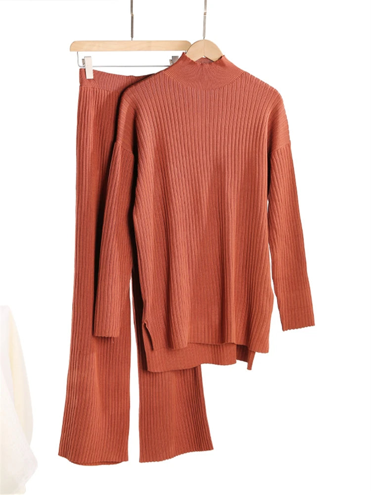 Kristin - Knitted casual two piece set
