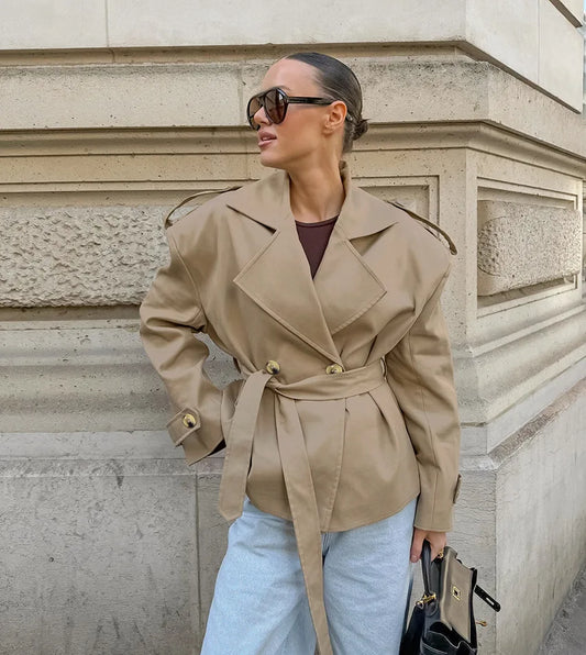Emma - Cropped trenchcoat