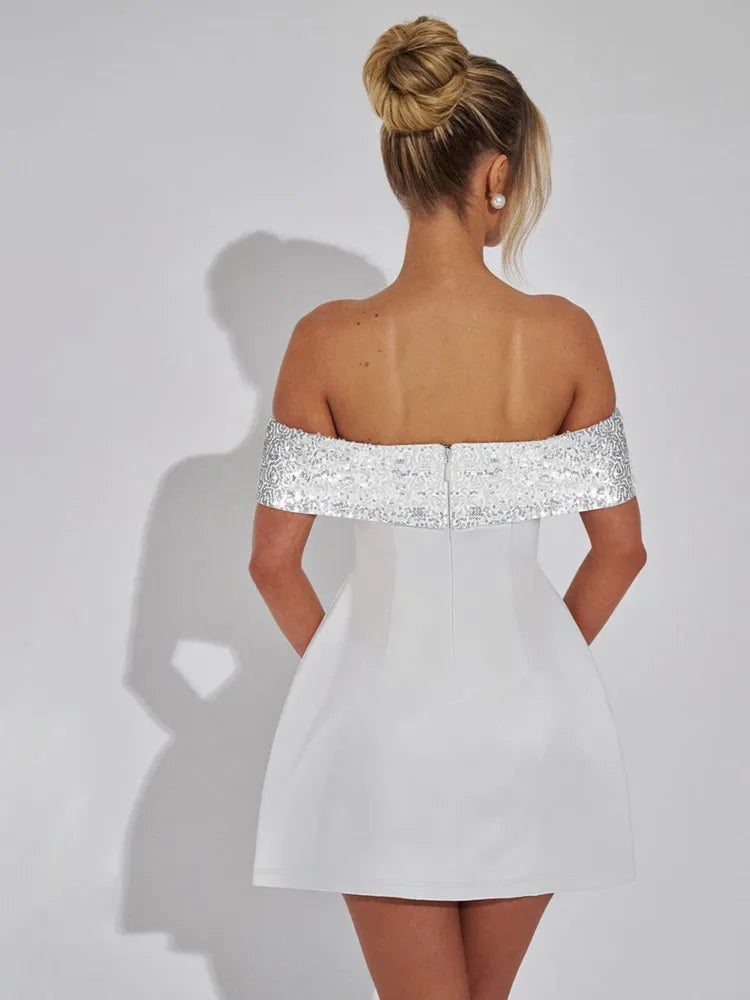 Nadia - Off shoulder mini dress