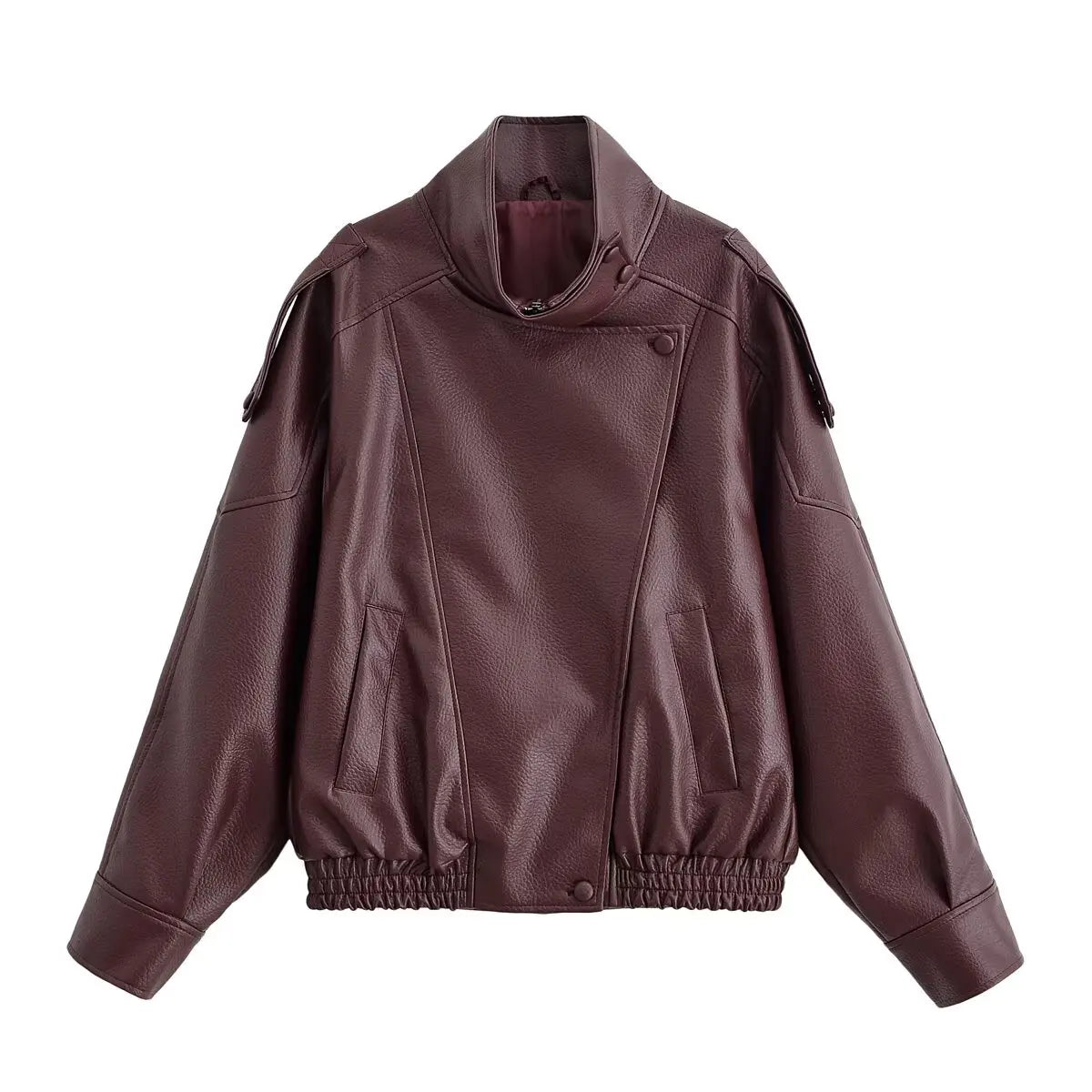 Rowan - Vegan leather oversized jacket