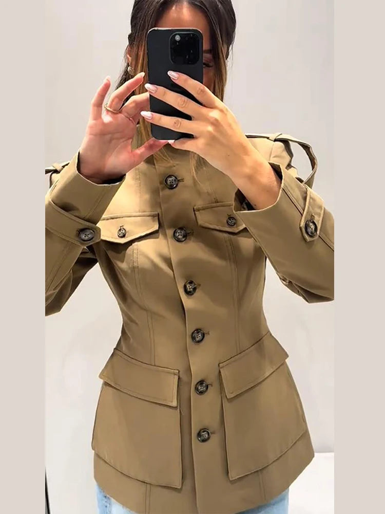 Sarah - Military style jacket