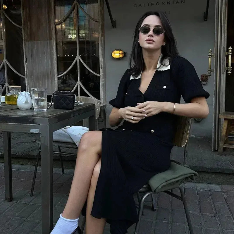 Felicia - Elegant fine knitted dress