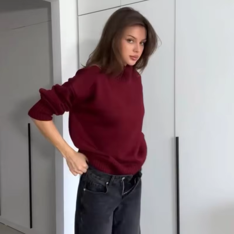 Carrie - Knitted turtleneck pullover