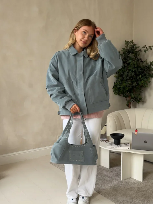 Grace - Oversized zipper jacket