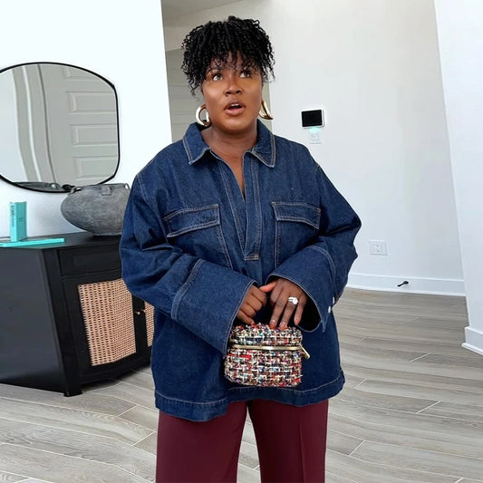 Liora - Casual denim two piece set