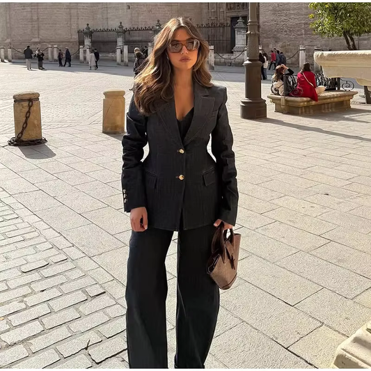 Amaya - Elegant denim set