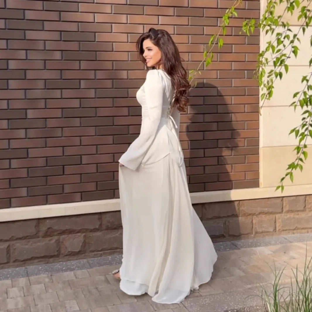 Cleo - Square neckline maxi dress