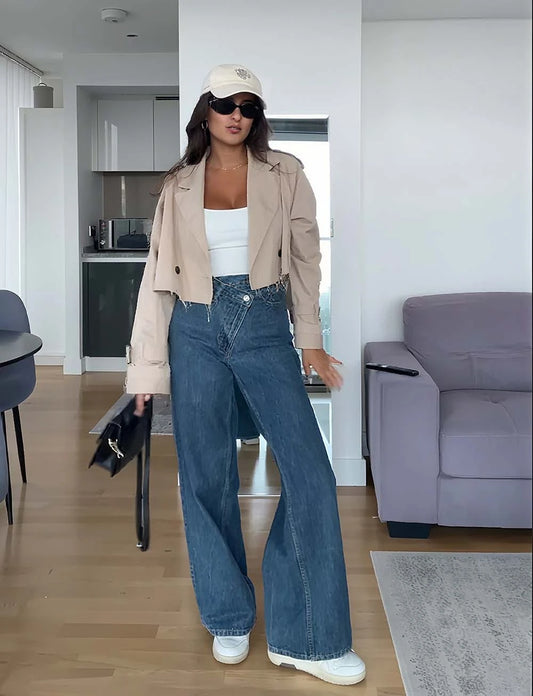 Isabella - Cropped trench coat