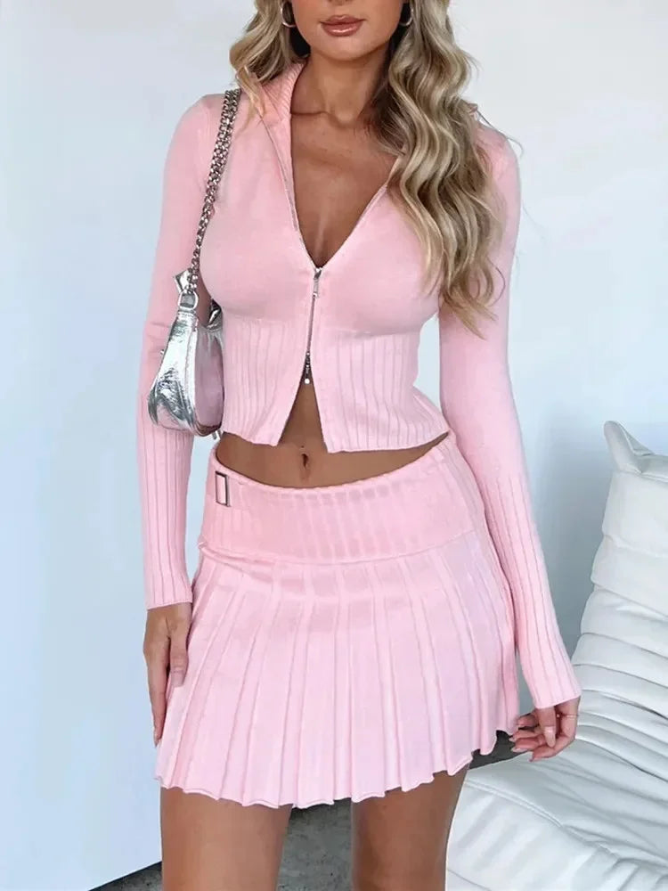 Tina - Fine knitted two piece set