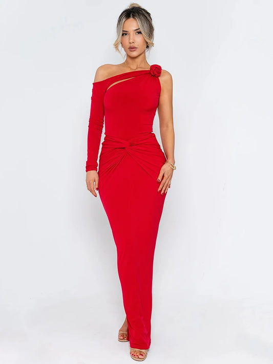 Cassia - Flattering one shoulder dress