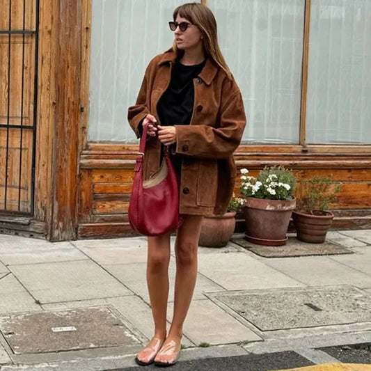 Ellemarie - Faux leather coat