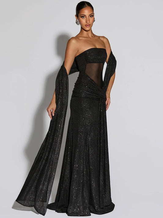 Ivana - Sparkling strapless dress