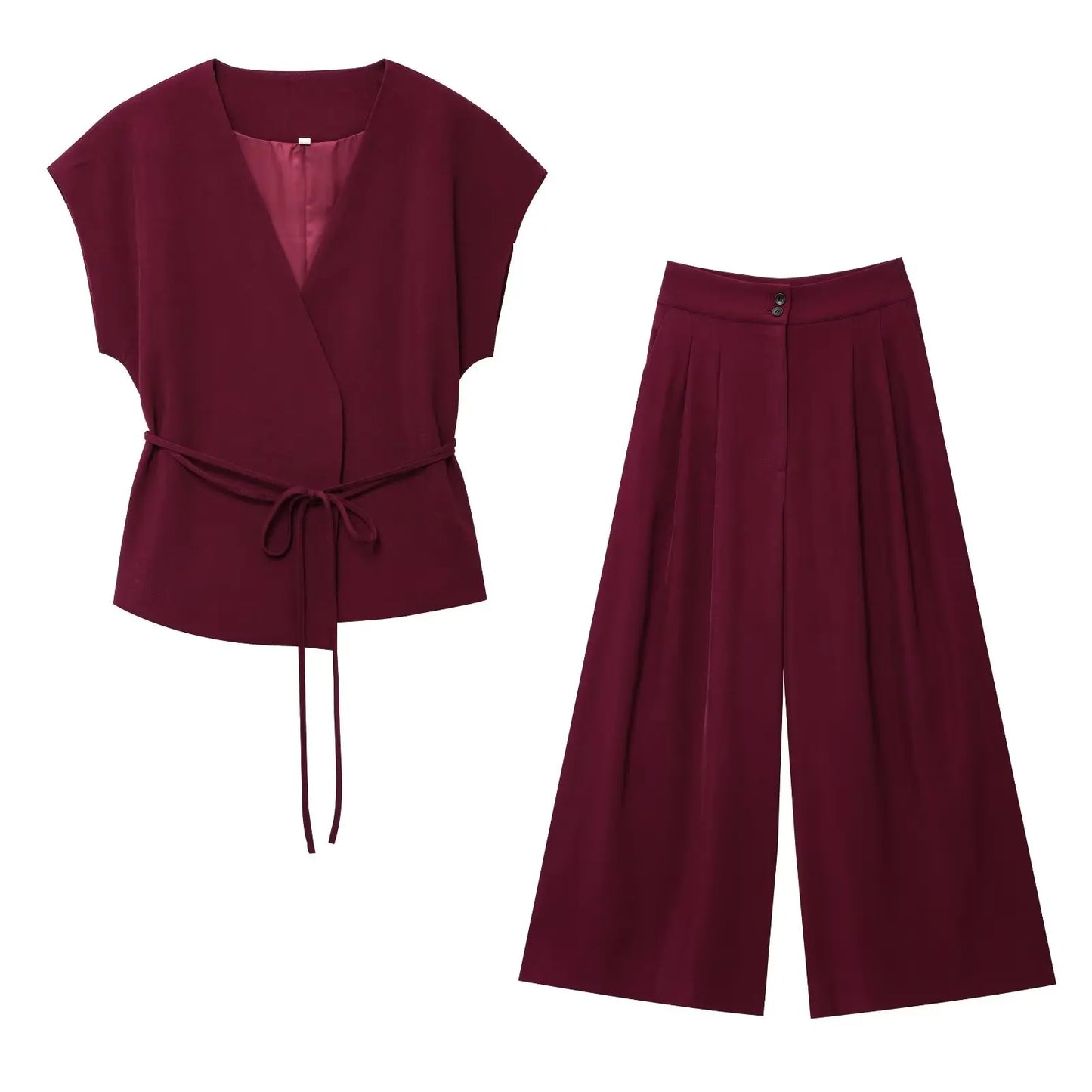 Catherine - Vest and pants two piece set
