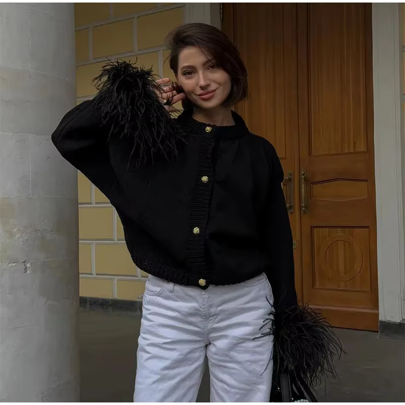 Arnelle - Feather cardigan