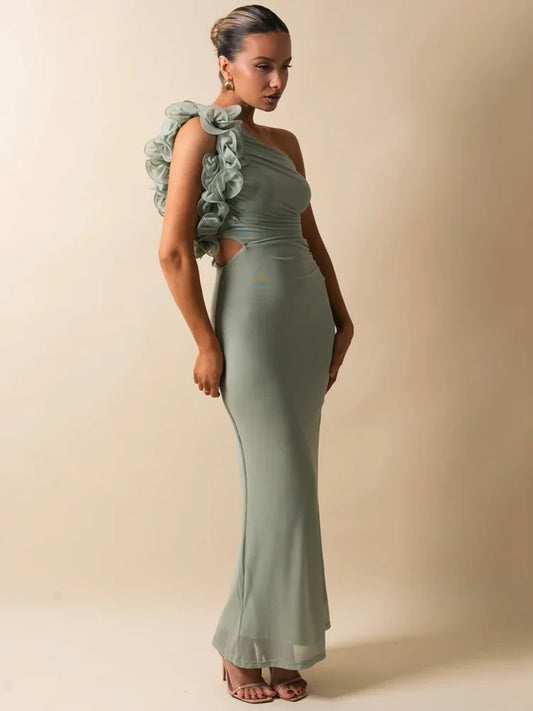 Grazia - Figure flattering one shoulder dress