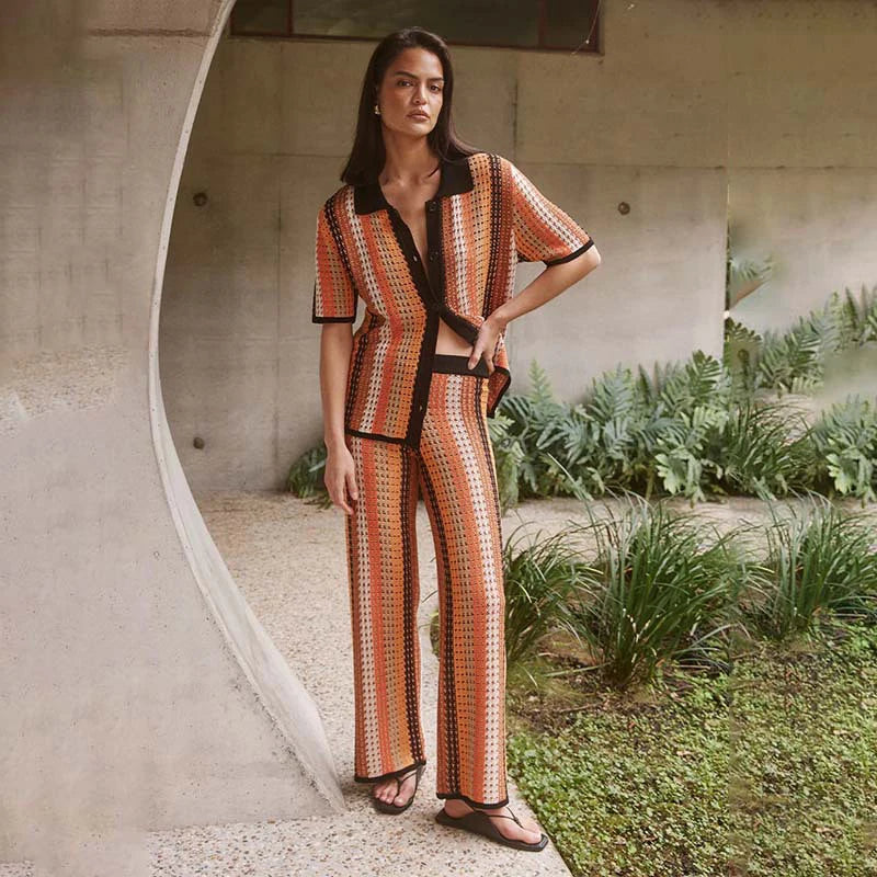 Nova - Crochet knitted two piece set