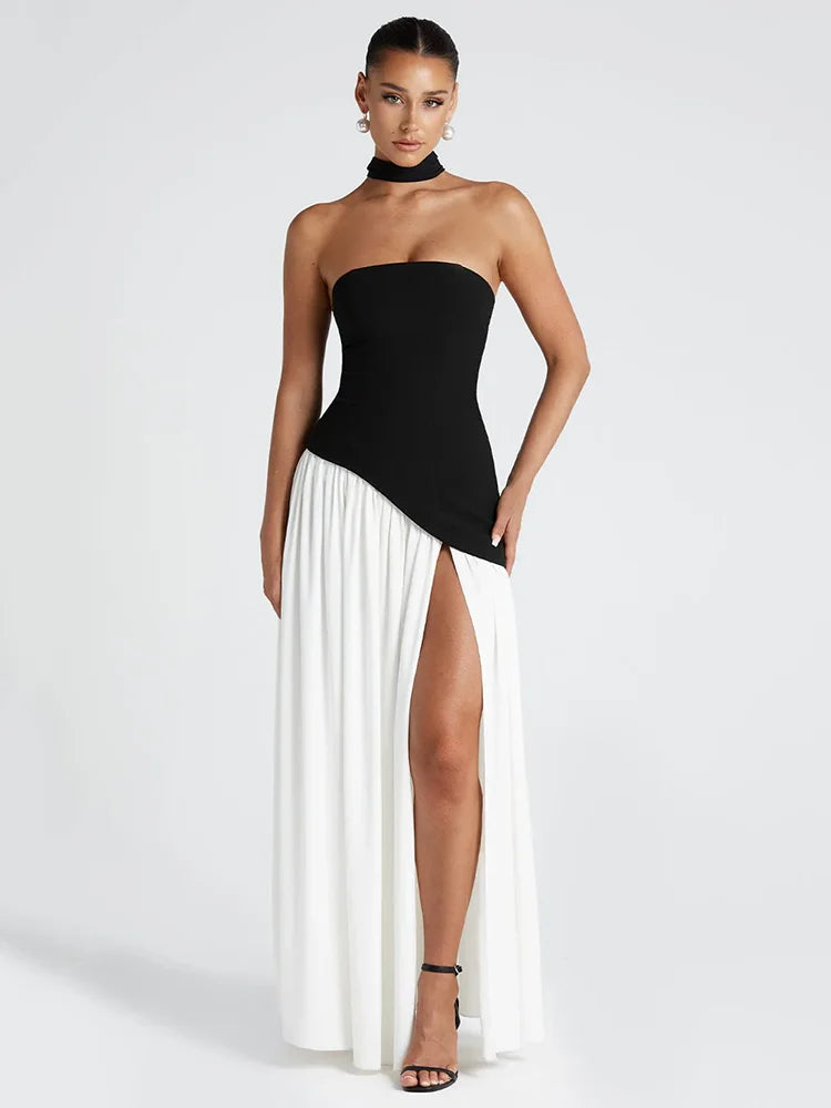 Romana - Elegant strapless dress