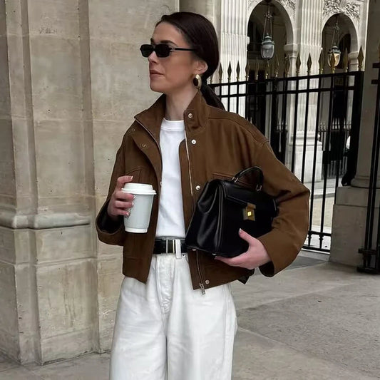 Mirena - Faux suede jacket