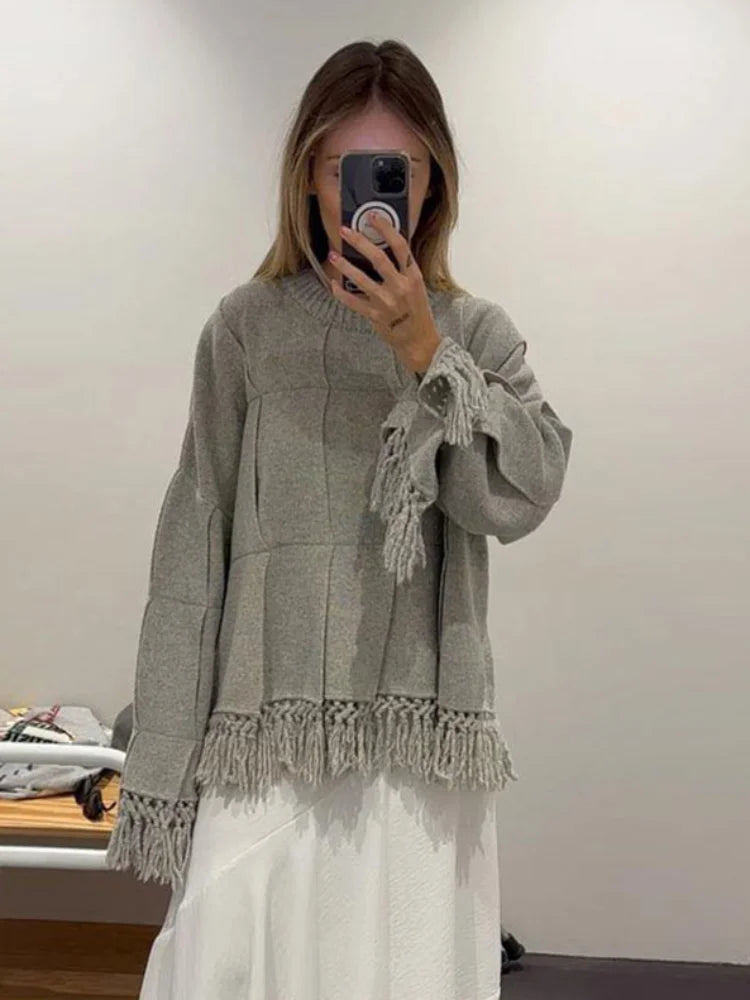 Elana - Unique tassled jumper