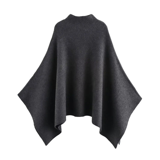 Kirri - High neck knitted cape