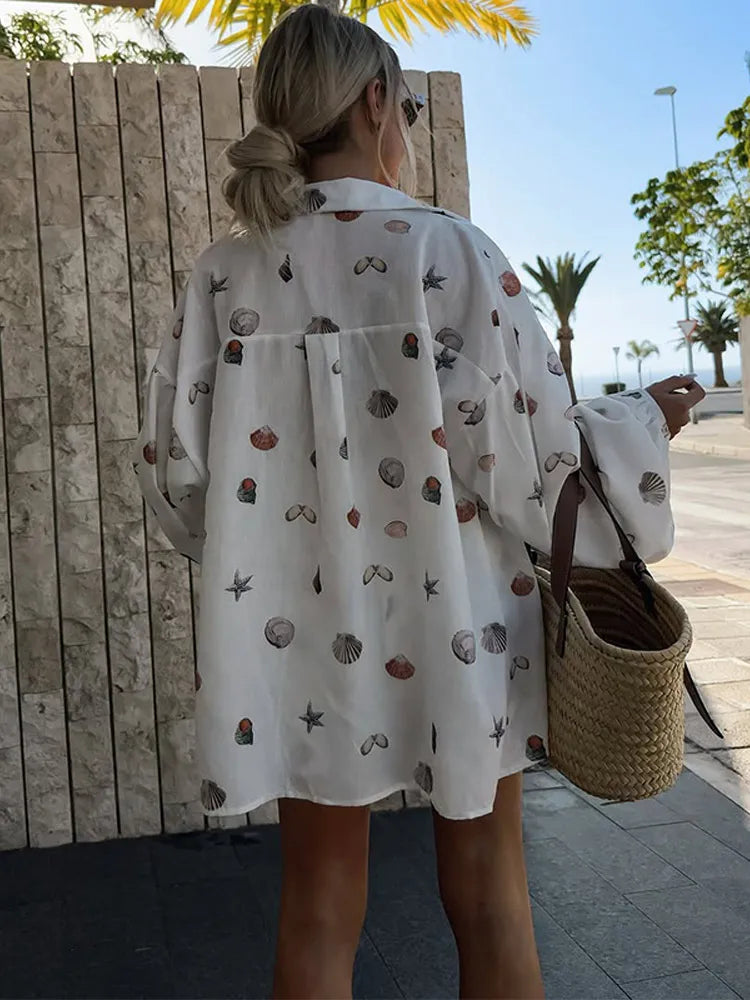 Shelly - Shell print two piece set