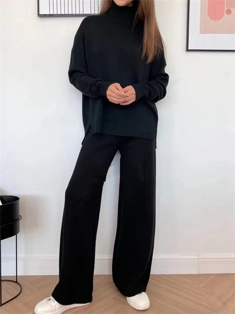 Kristin - Knitted casual two piece set
